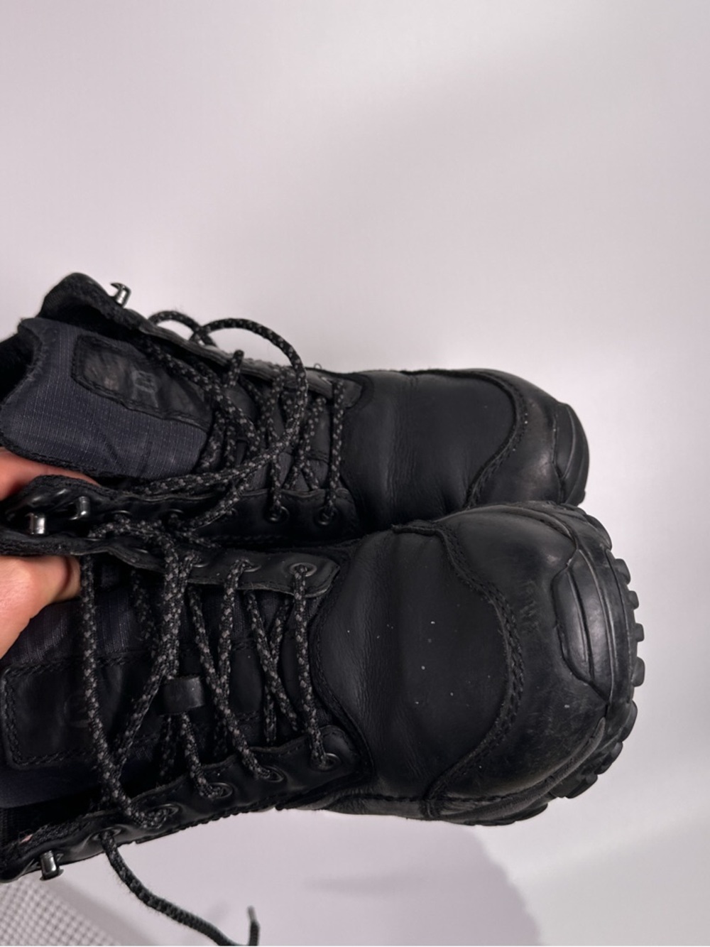 Merrell Black Leather Waterproof Hiking Boots l - Picture 9 of 12